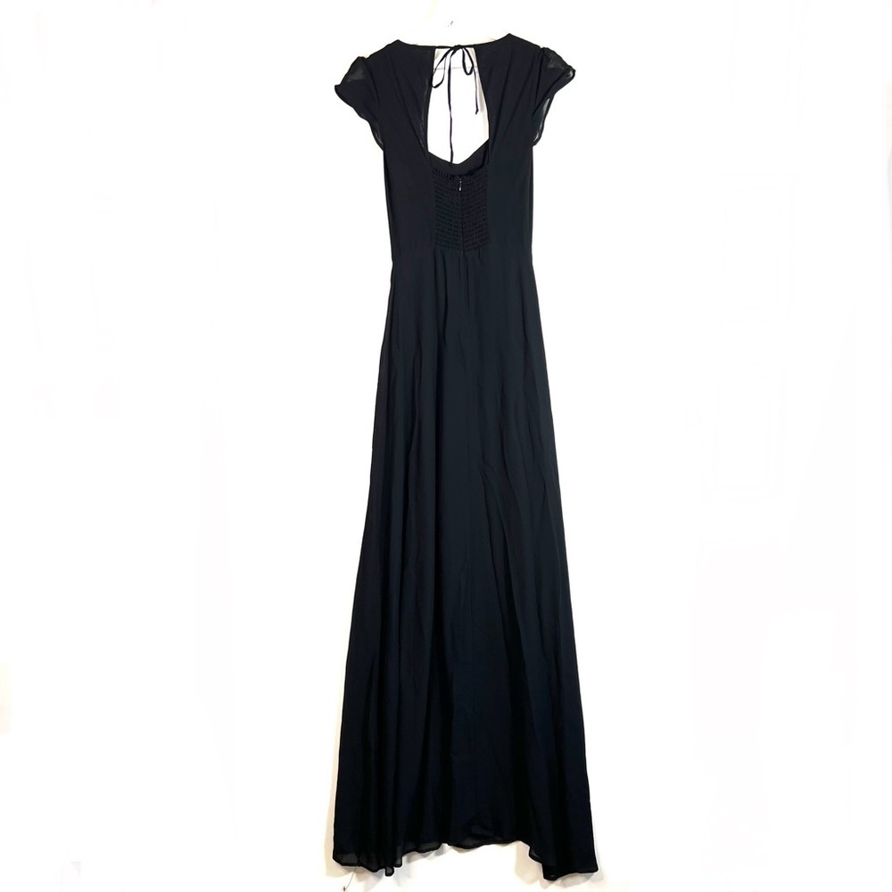 NWT Reformation Amaryllis Maxi Dress Black Size 0